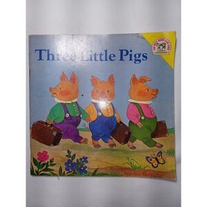 Vintage Three Little Pigs Aurelius Battaglia Illustrated‎ Kids Picture Book 1977
